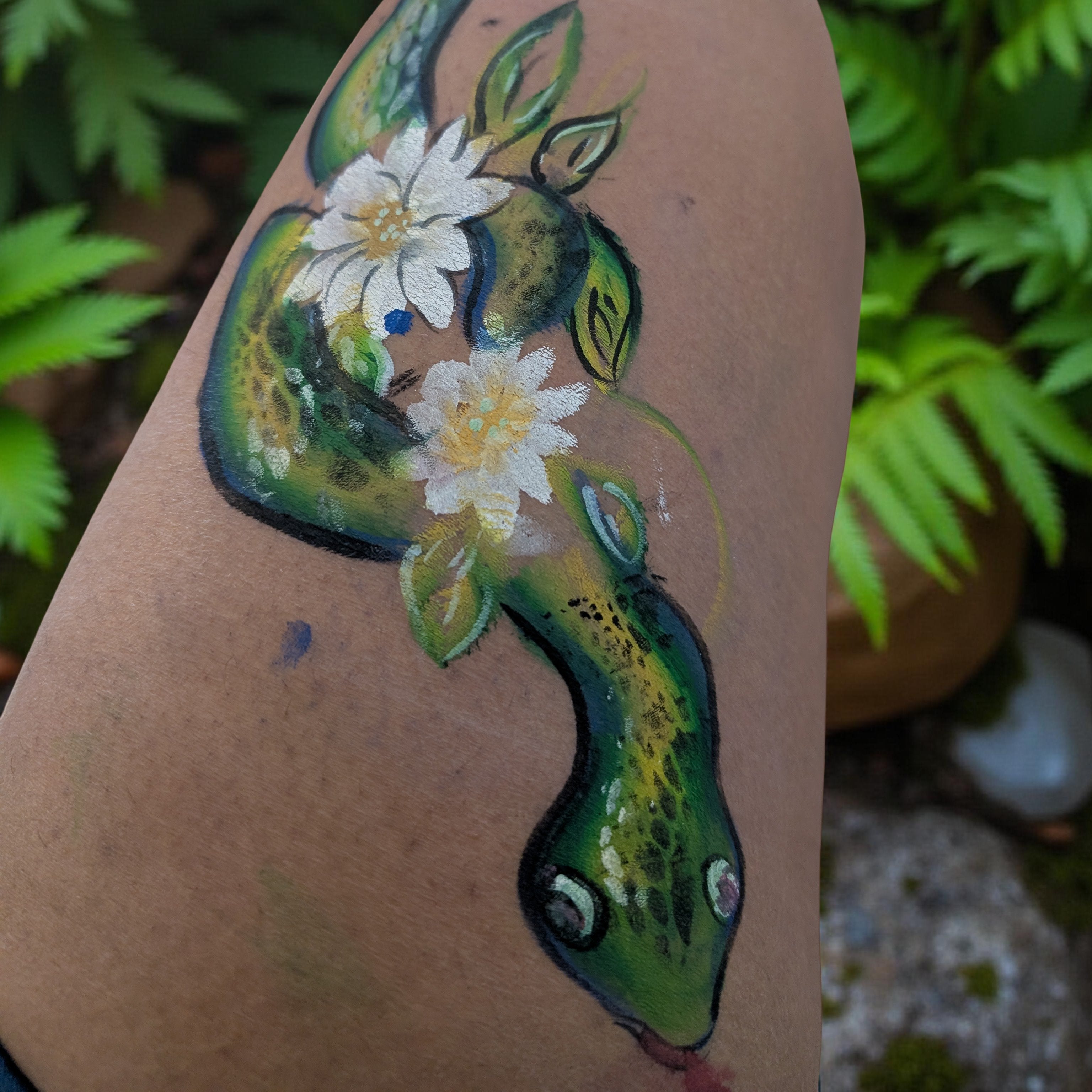 Snake Face Painting