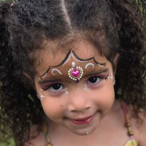 👑 Shimmery Bronze Tiara 💖 Face Painting